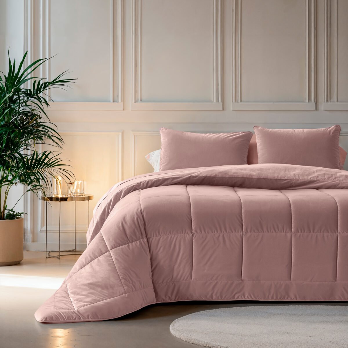 Lazy Velvet Dekbed Oud Roze - Afbeelding 1